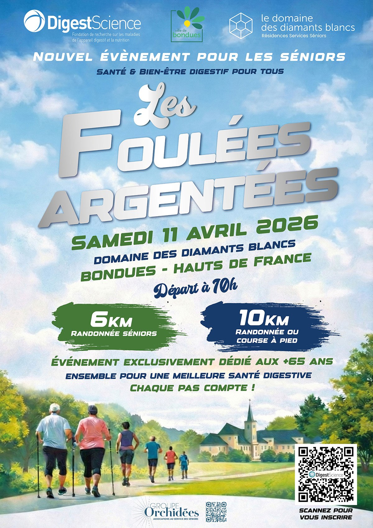 Affiche Les foulées argentées 2026