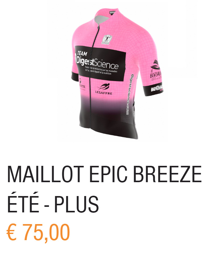 Maillot Team DigestScience été homme