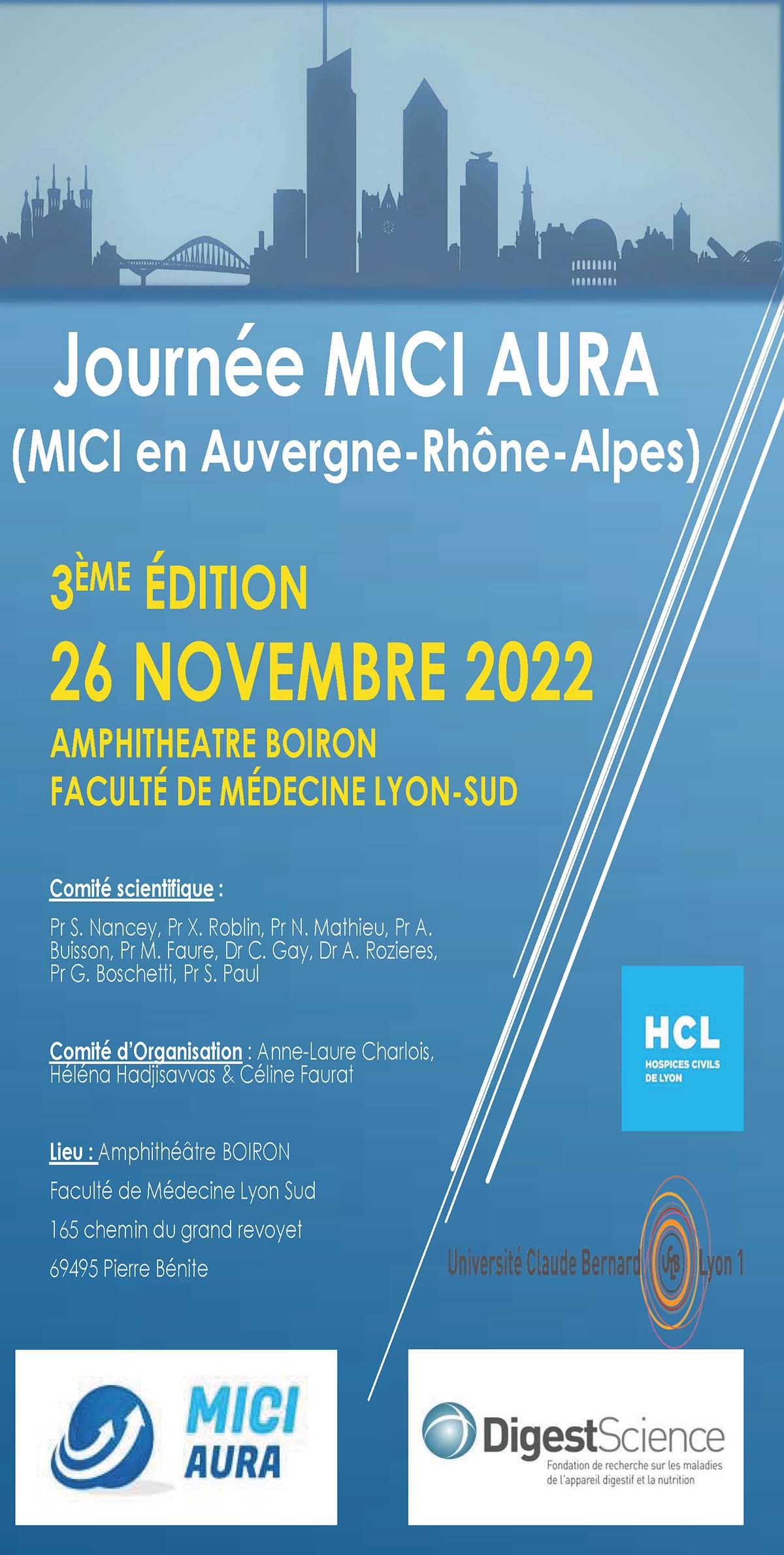 Conférence MICI AURA 3e édition novembre 2022 programme