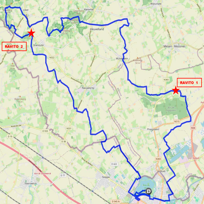 Testathlon 2025 parcours VTT 50 km