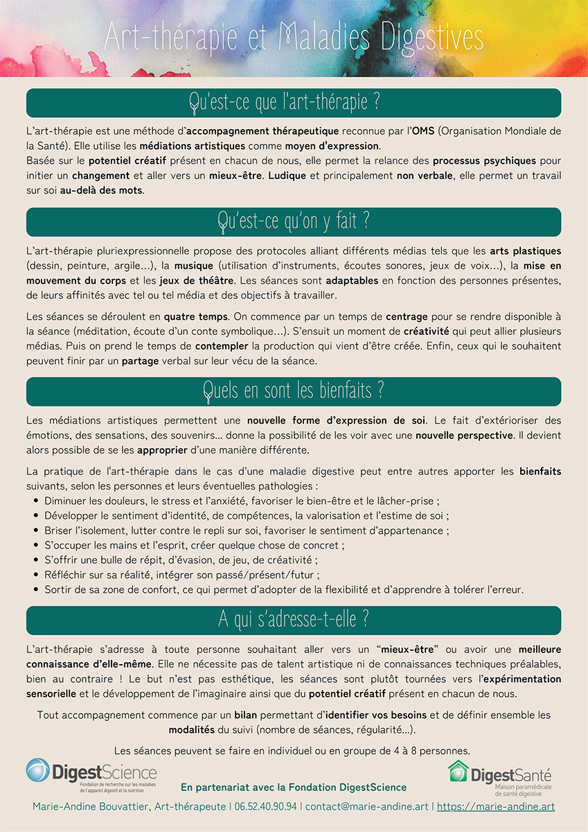 Plaquette art therapie