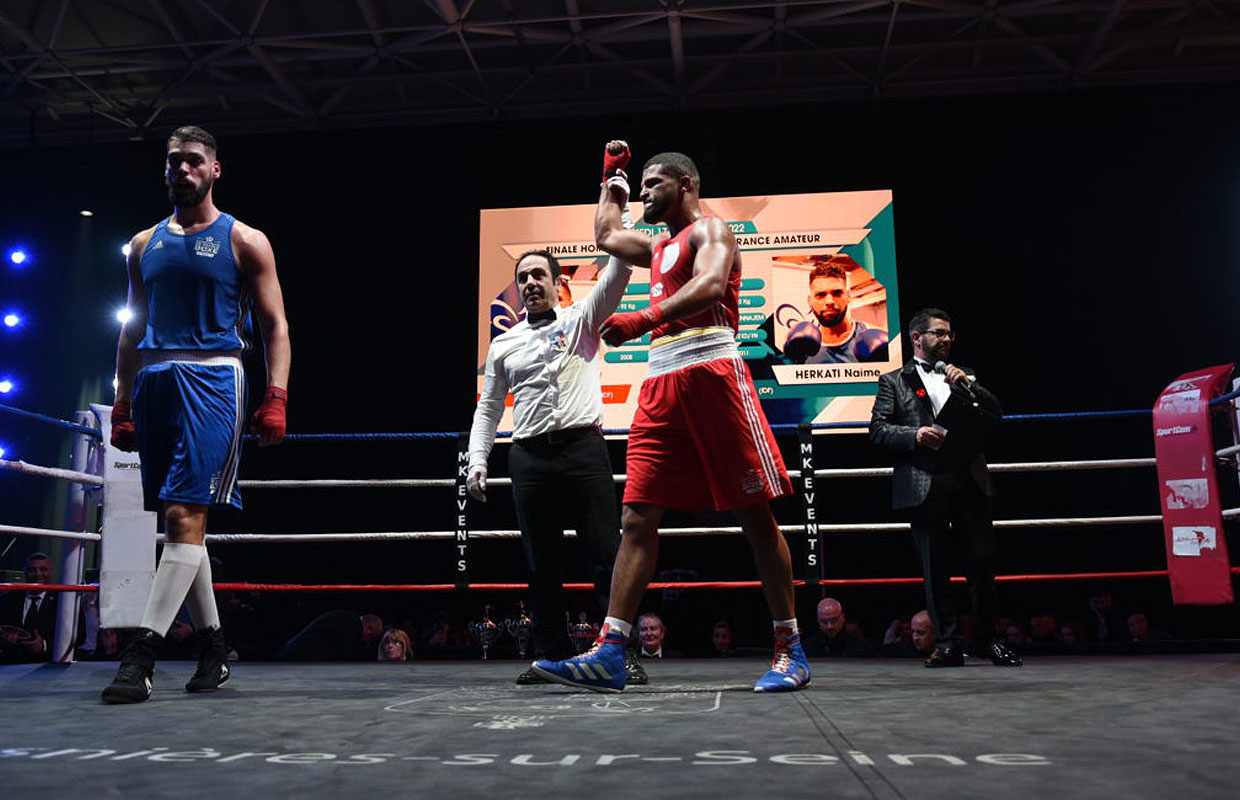 Soheb Bouafia champion de France de boxe poids lourd