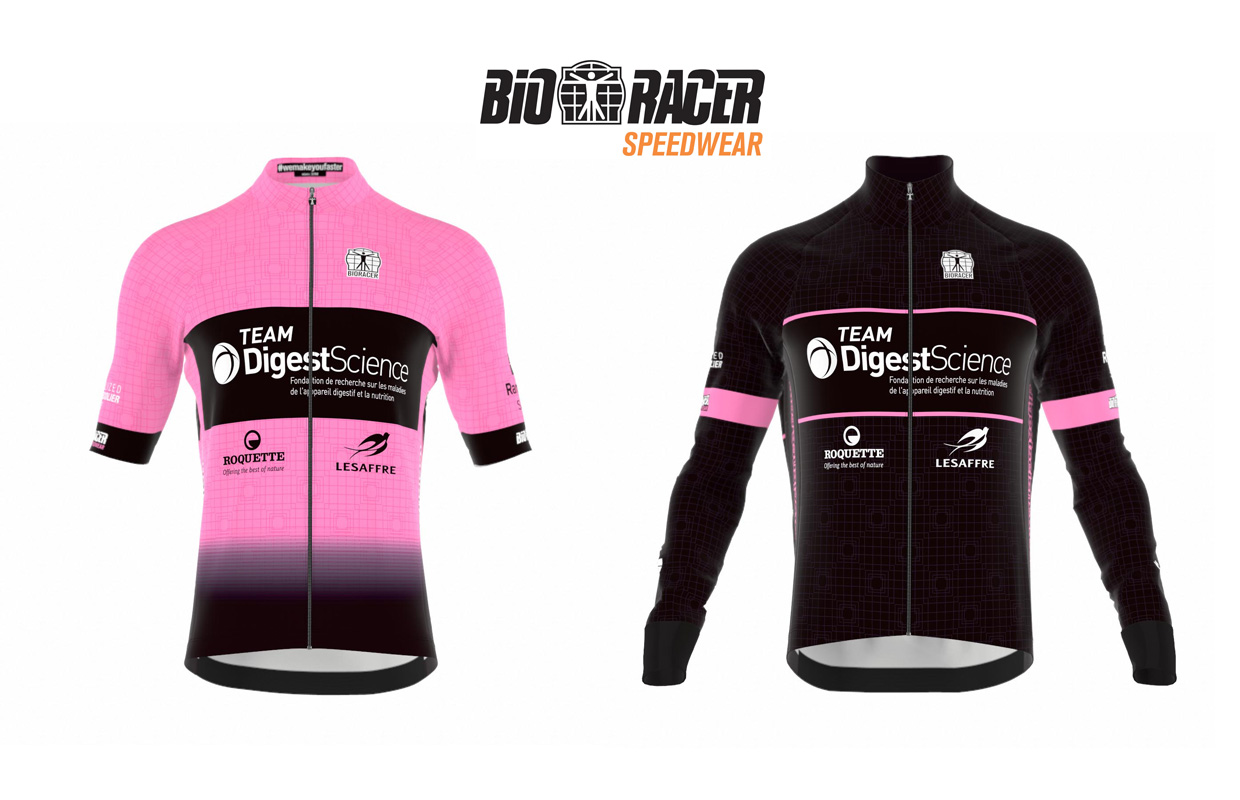 Nouvelles tenues Team DigestScience Bioracer